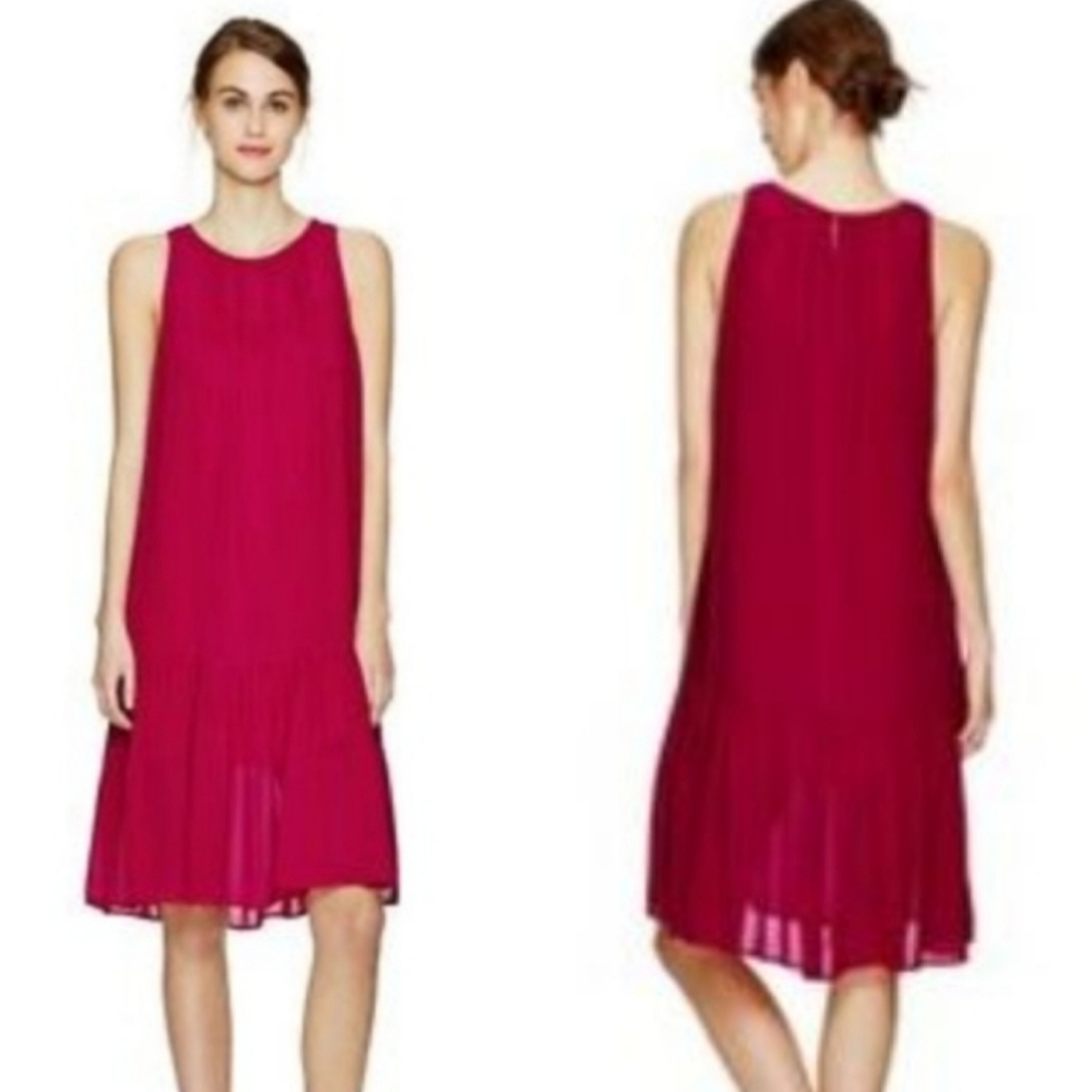 Aritzia | Wilfred | Sonnet Silk Dress in Punch - Picture 1 of 5